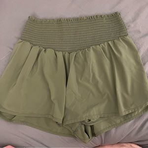 Aerie Real Me Smocked Athletic Shorts